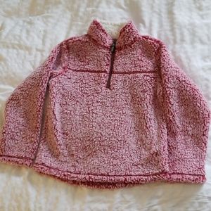 NWT Wonder Nation Red 1/4 Zip Sherpa Pullover